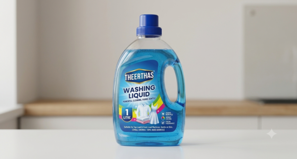 Theerthas Advanced Stain-Fighting Washing Liquid Detergent (1 Litre)